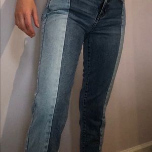 PacSun Two Toned Mom Jeans, Size 25